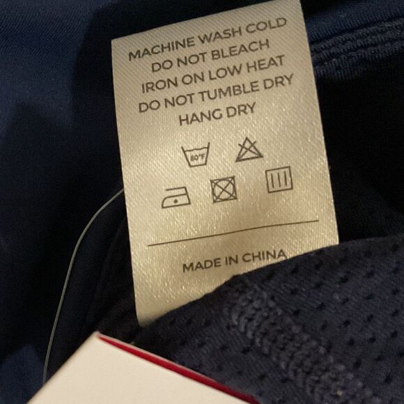 IUGA Navy Blue Ruffle Golf Skort, High Waisted, Pockets, 20" Length - Picture 6 of 6